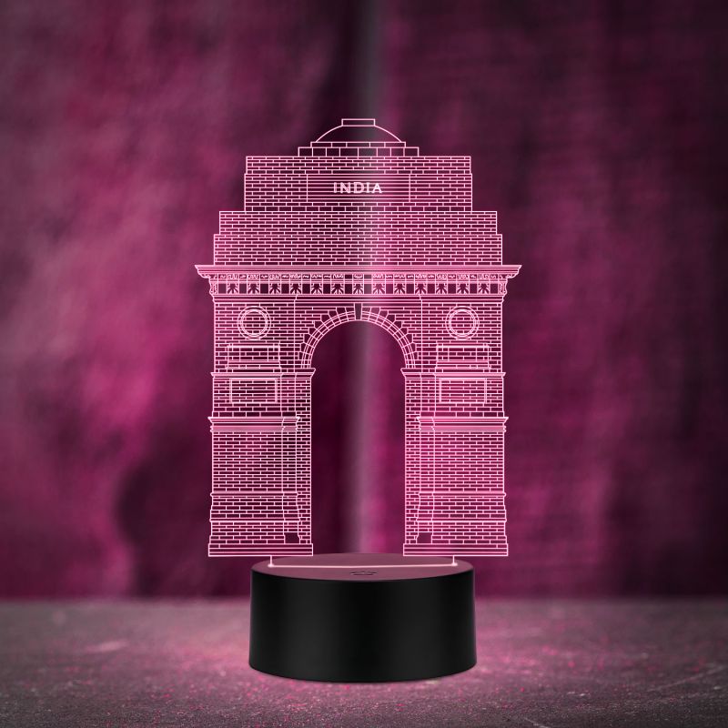 3D India Gate Design Structure Night Lamp